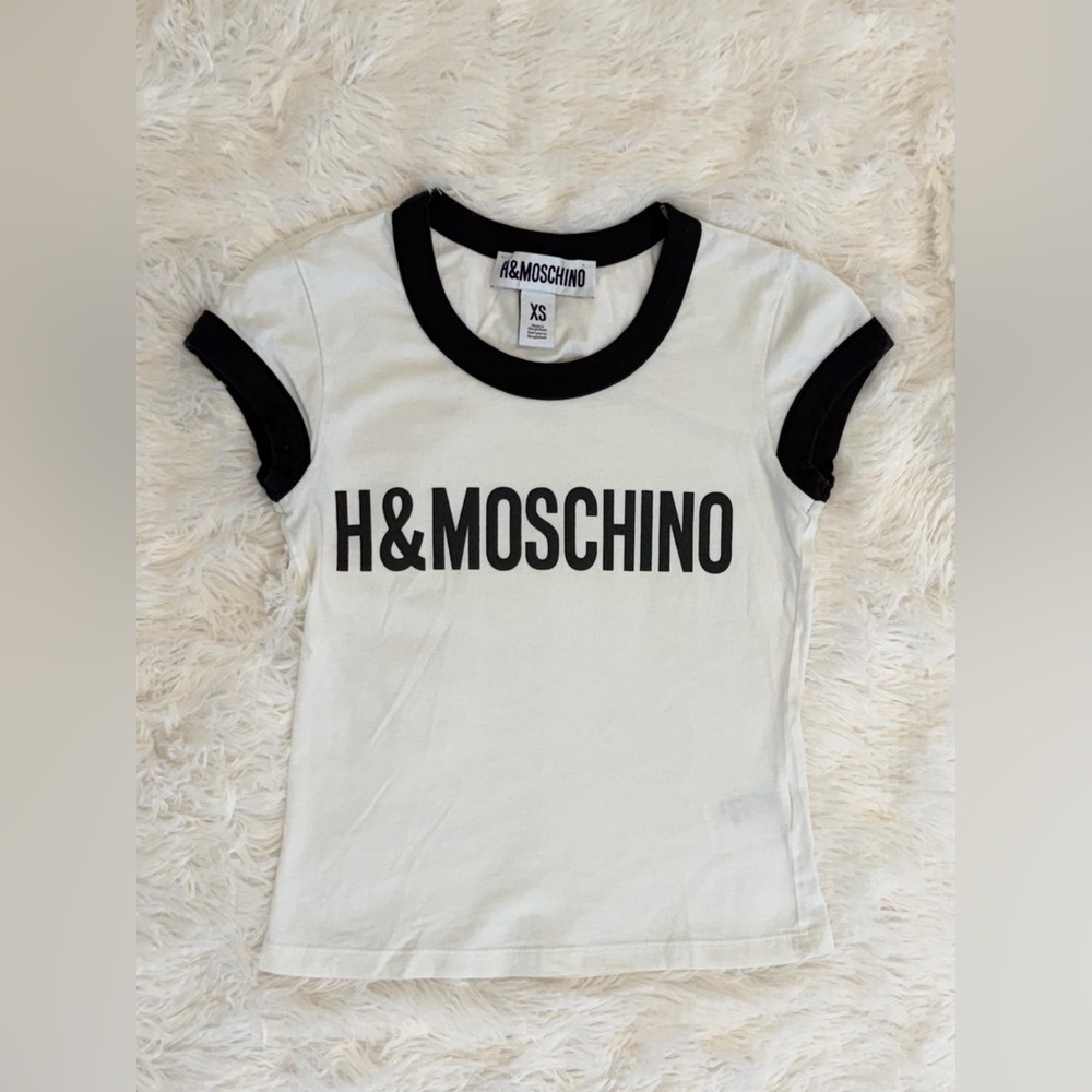 H&M x Moschino XS Women’s White Tee